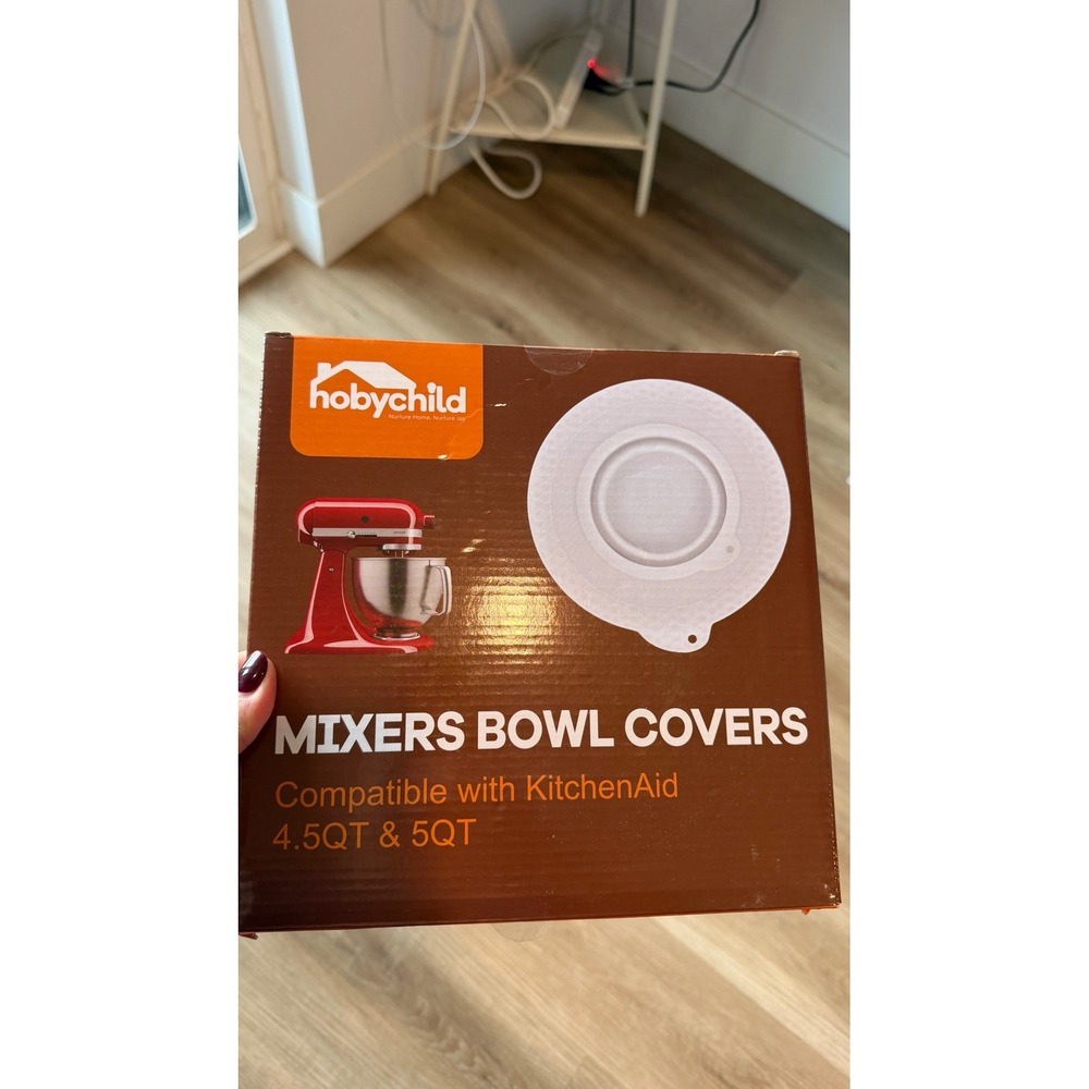 Hobychild Mixer Bowl Cover for KitchenAid 4.5QT 5QT Silicone Splash Guard 9.2''